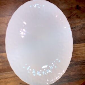 English Bone White Fine China Vintage Ceramic Serving Tray /Platter by Aynsley